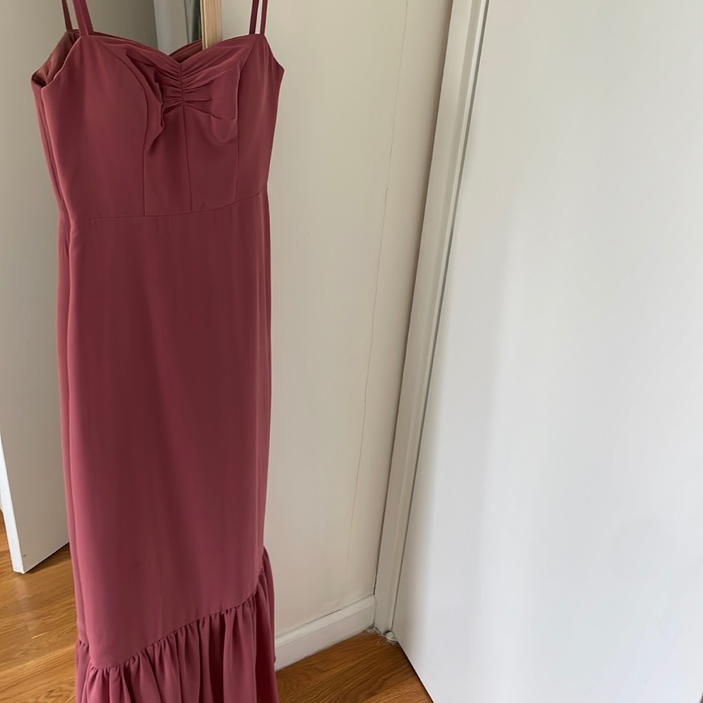 Azazie bridesmaid dress - Annabel shape, color Rosie. Size 0